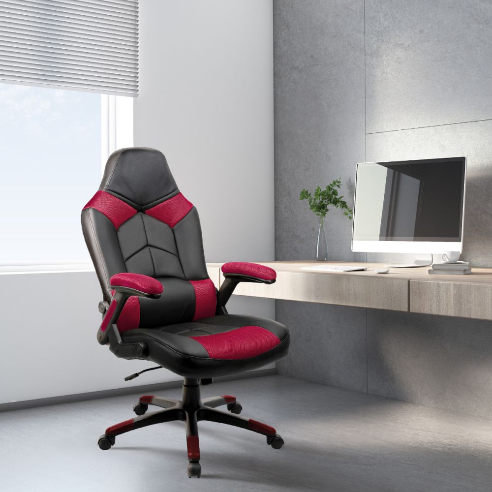 Oversized Video Gaming Chair, Black/Red