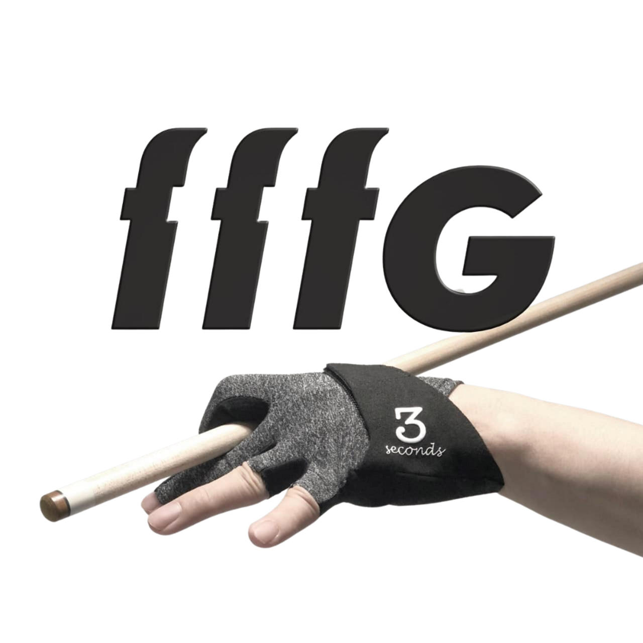 FFFG Billiard Glove; Grey/Black