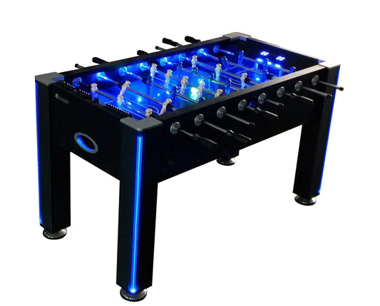 Atomic Azure 56" Light Up Foosball LED Table