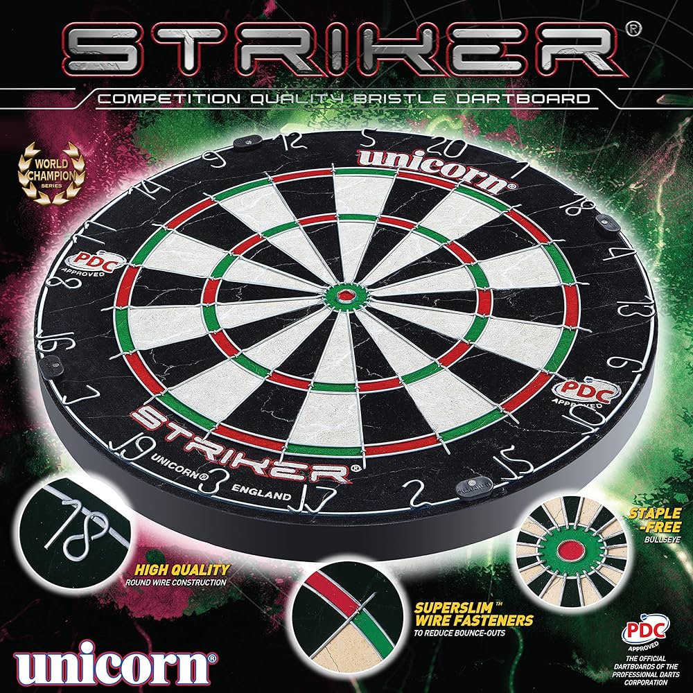 Unicorn Striker Bristle Dartboard