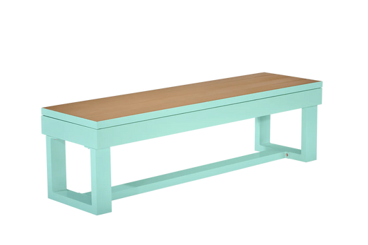 Lanai Outdoor Bench; Seaform Teal