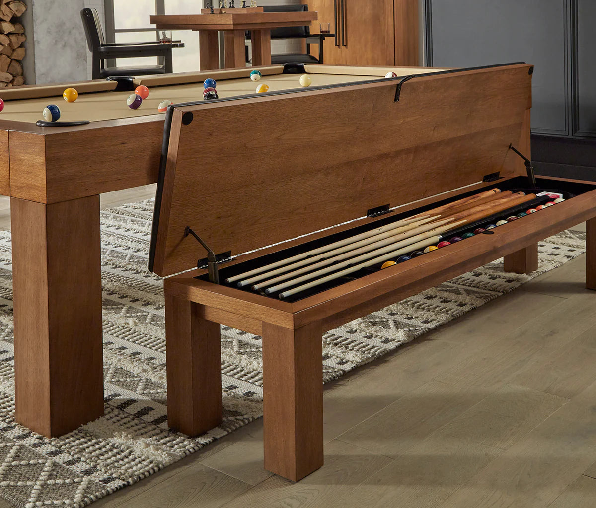 Alta Multi-Functional Storage Bench; Brushed Walnut