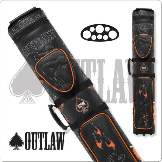 Outlaw Stitch Flames 3x5 Hard Case