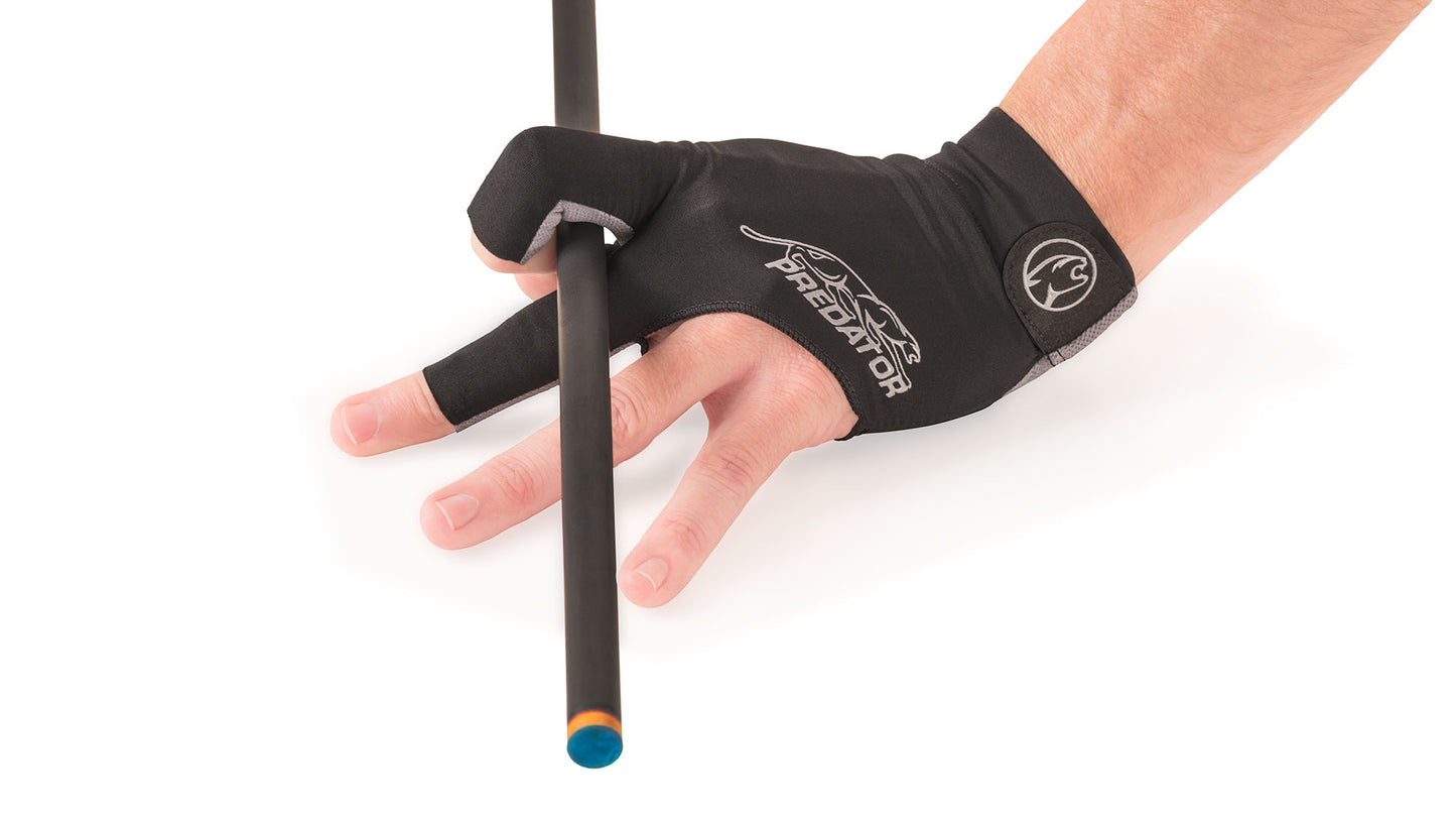 Second Skin Billard Glove; Black & Grey