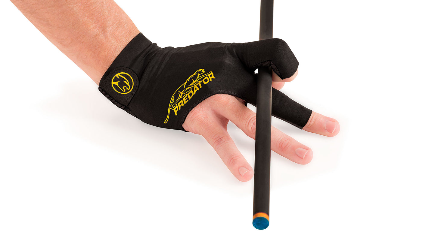 Second Skin Billiard Glove; Black & Yellow