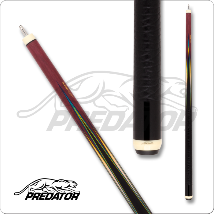 Predator 8 Point Sneaky Pete PRESP8PL - Purple Heart/ Curly with Elephant Pattern Leather Wrap
