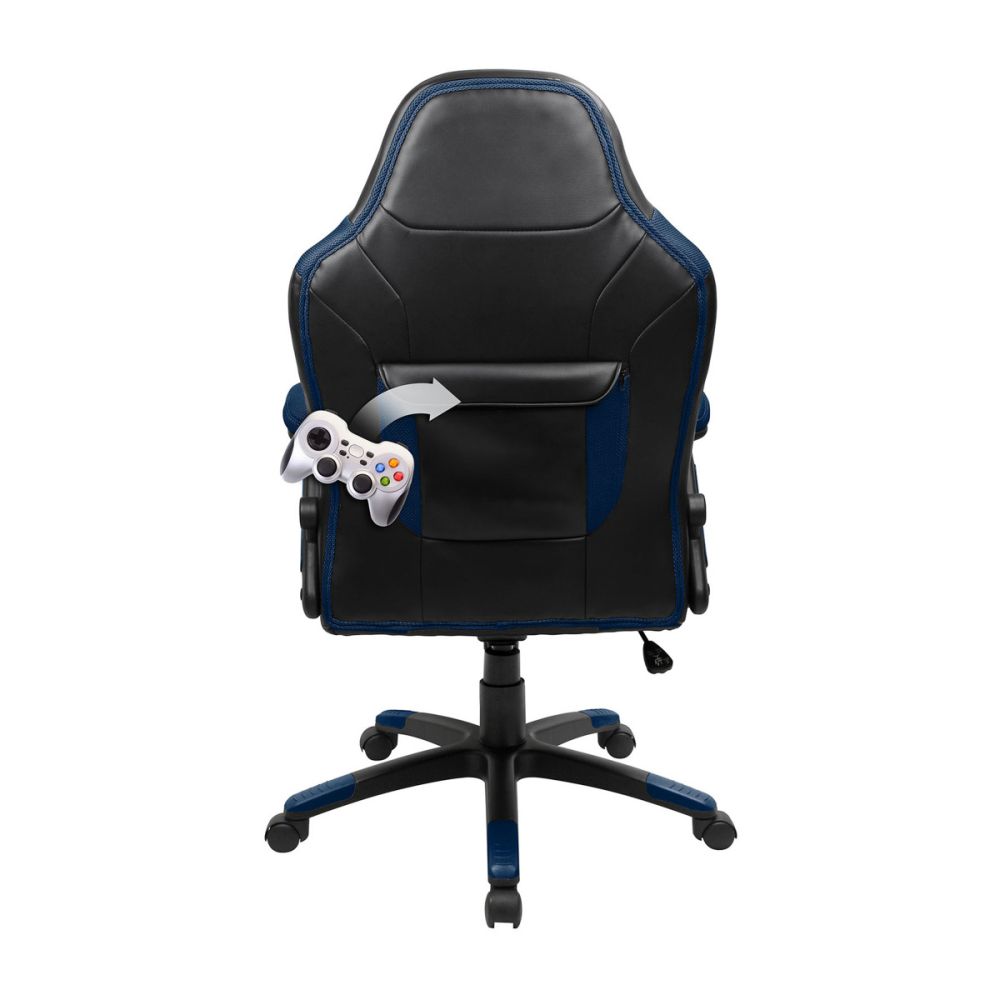 Oversized Video Gaming Chair, Black/Blue