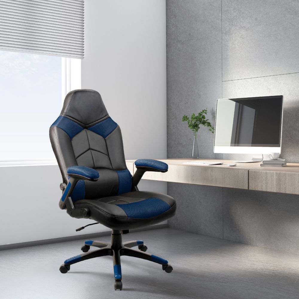 Oversized Video Gaming Chair, Black/Blue