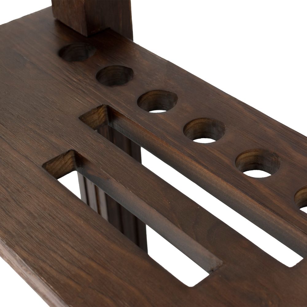 Rectangle Floor Rack, Weathered Dark Chestnut