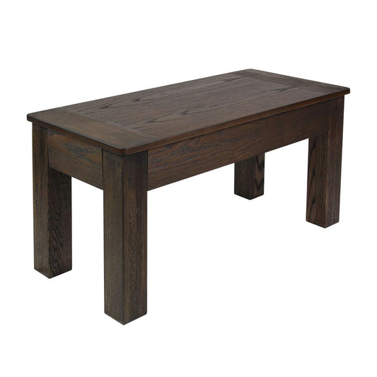 36" Bench; Weathered Dark Chestnut