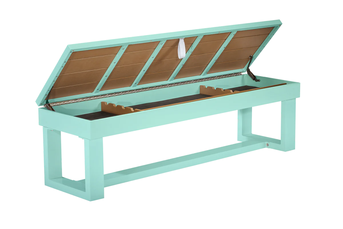 Lanai Outdoor Bench; Seaform Teal