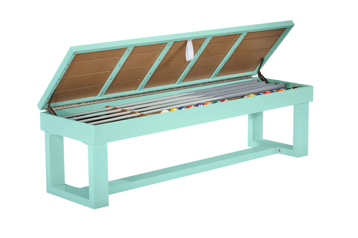 Lanai Outdoor Bench; Seaform Teal