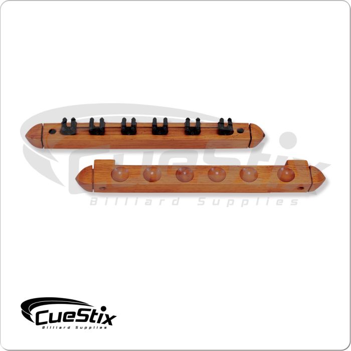 6 Cue Standard Clip Wall Rack