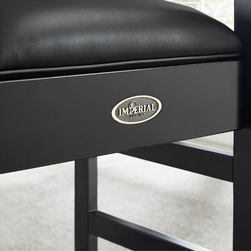 Premium Spectator Chair with Drawer, Black