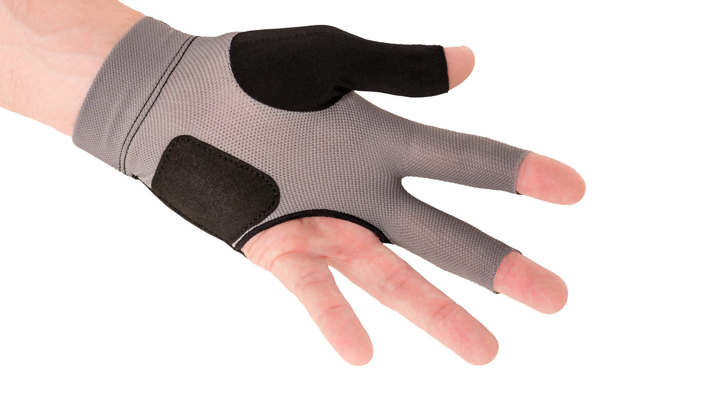 Second Skin Billard Glove; Black & Grey