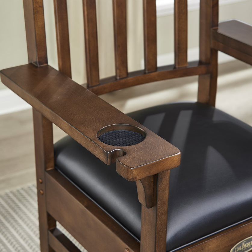 Premium Spectator Chair with Drawer, Whiskey